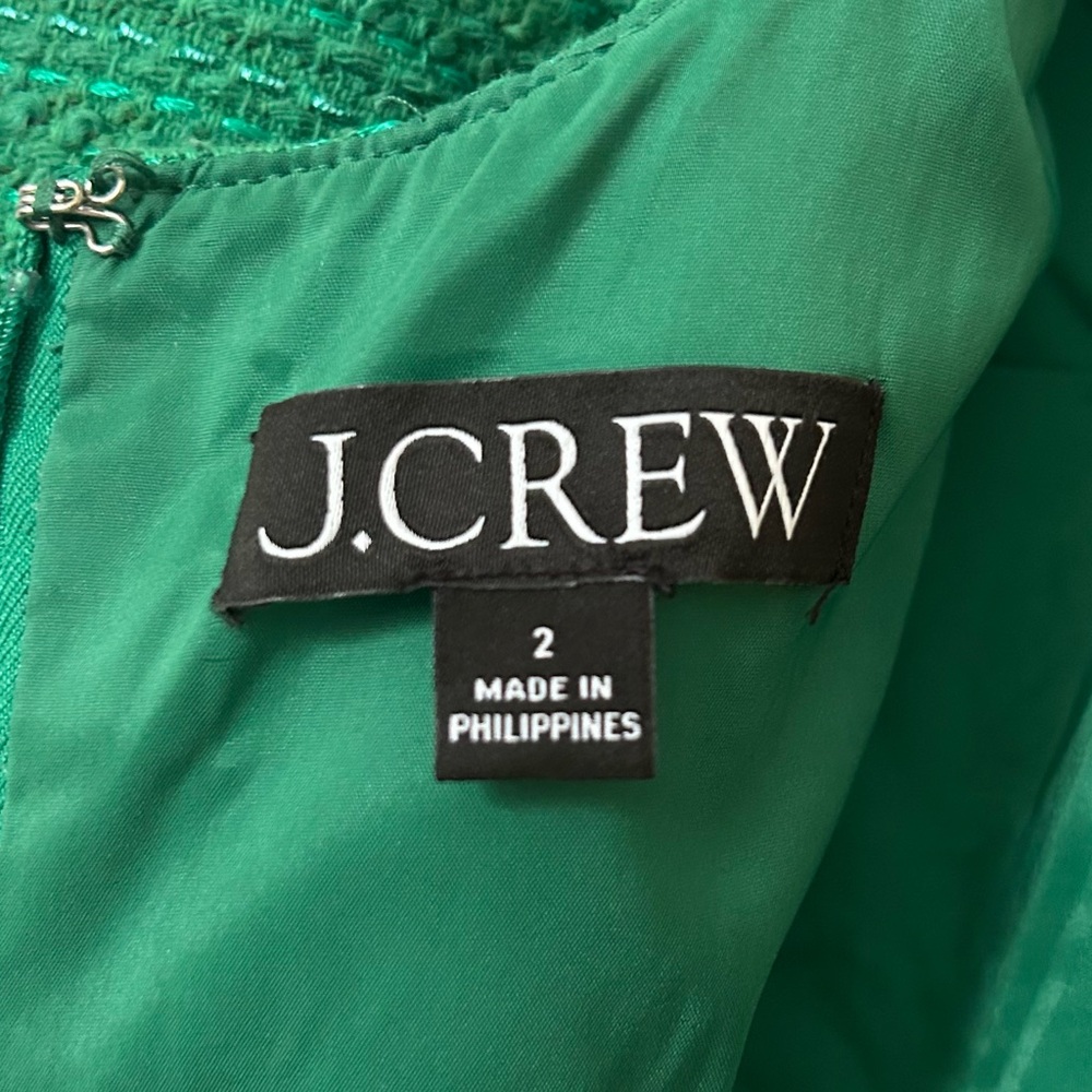 J.Crew Tweed Sequined Mini Shift Dress Size 4 - Picture 11 of 15